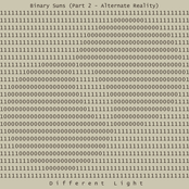 Binary Suns Part 2 (Alternate Reality)