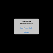 LOW BATTERY