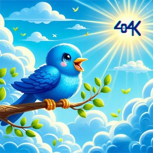 Tweeting In The Blue Sky