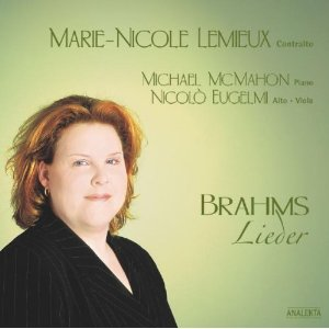 Marie-Nicole Lemieux: Brahms Lieder by Marie-Nicole Lemieux