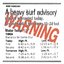 Warning, Heavy Surf Advisory
