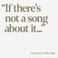 If There's Not a Song About It