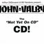 The "Not Yet On CD" CD!