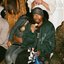 scratch his face up BASQUIAT