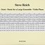 Music For A Large Ensemble - Violin Phase - Octet
