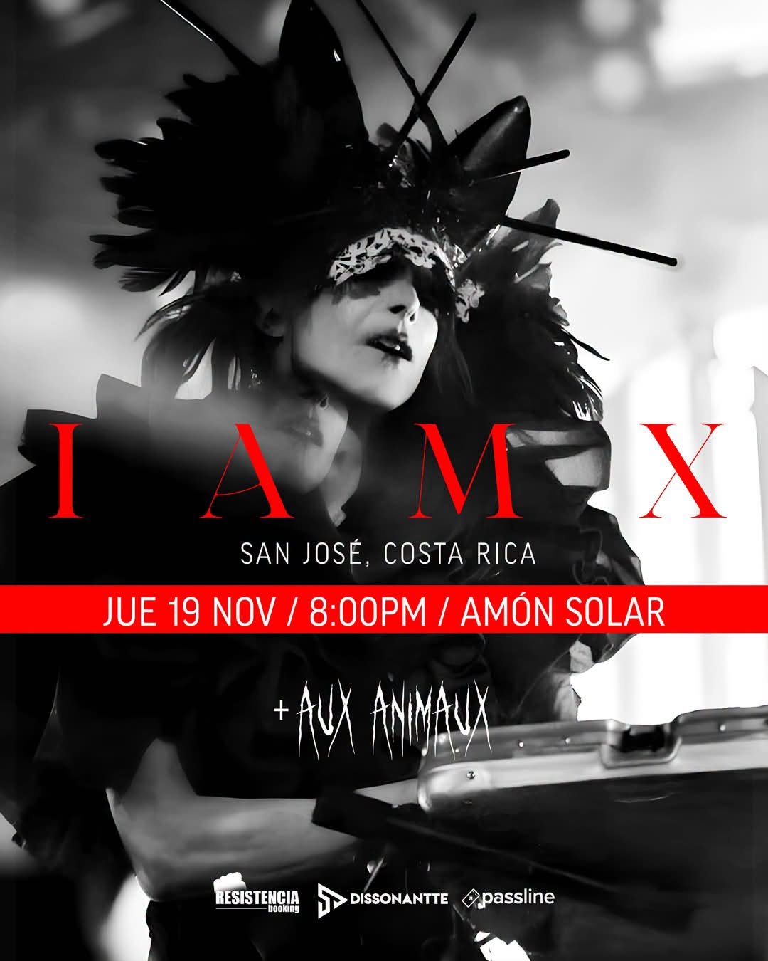 IAMX en Costa Rica at Amon Solar (San José) on 19 Nov 2026 | Last.fm