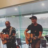 Acoustic gig at Wynnum Brisbane.