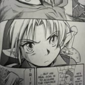 manga panel from the zelda manga