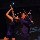 Violinists Linzi Stoppard and Ben Lee live in Singapore