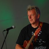 Performing on stage at Music & Merriment, 2009