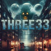 Three33 stage and merch art