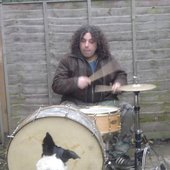 Drumming to the dog
