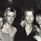 Punk Rock Royalty: Dave Treganna, Dave Parsons, Jim Carroll and Stiv Bators, 1981, NYC