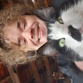 Emi and cat