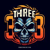 Three33 Fire Skull Logo