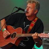 Performing on stage at Music & Merriment, 2009