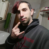 him in the bathroom