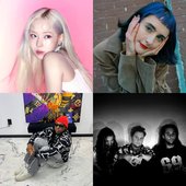 Collage of bands called Winter