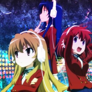 Imagem de 'Aisaka Taiga, Kushieda Minori, Kawashima Ami (CV: Kugimiya Rie, Horie Yui, Kitamura Eri)'